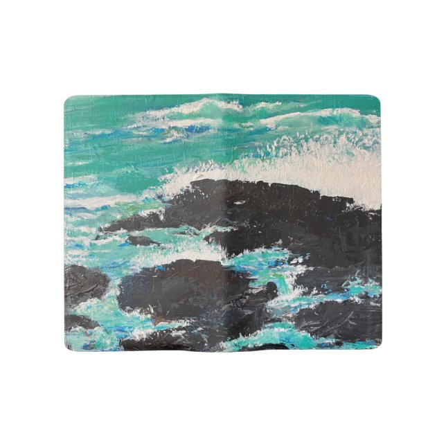 Ocean Waves Large Moleskine Notebook (Opened)