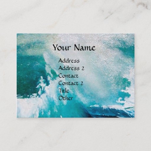 Customizable Ship In the Sea in Storm Business Card