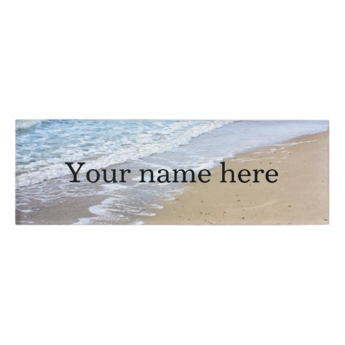 Ocean waves name tag