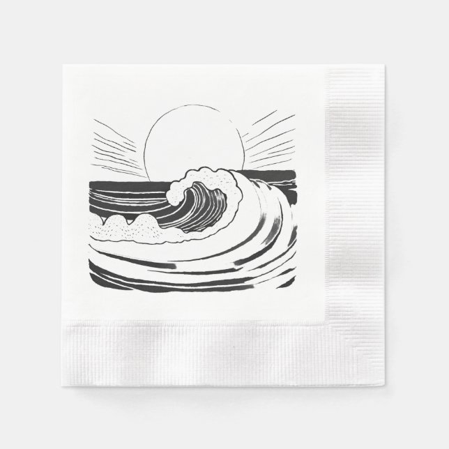 Ocean Waves Napkins (Front)