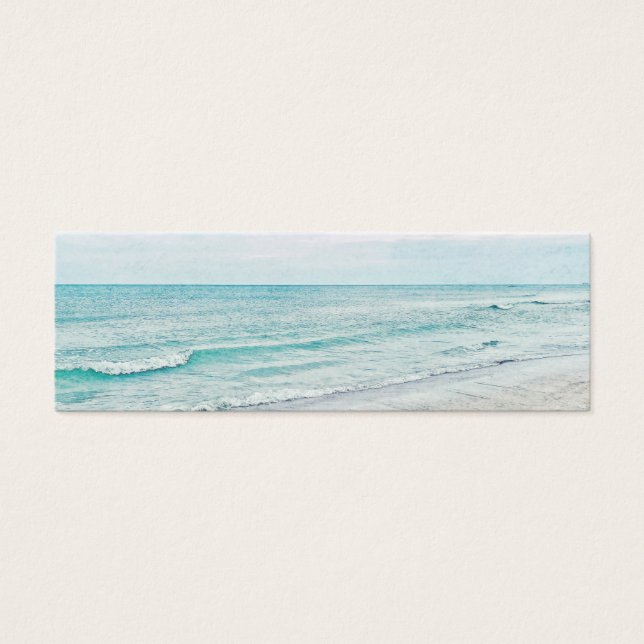 Ocean Waves Painting Aqua Light Blue Watercolor (Front)