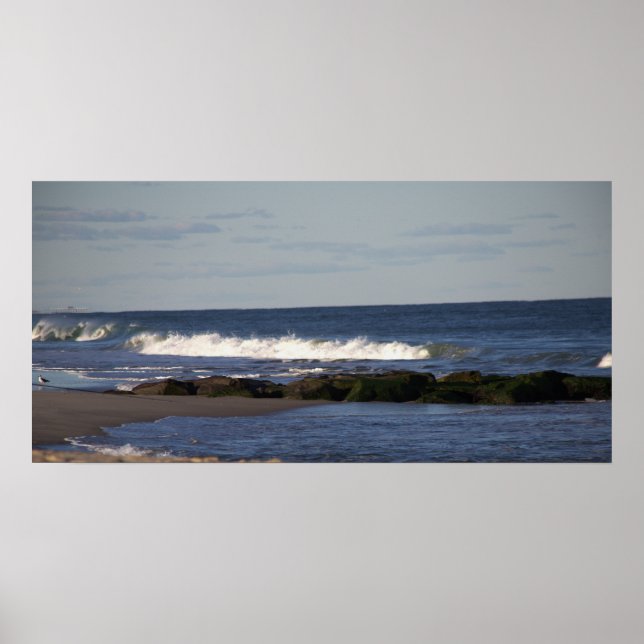 Ocean Waves Photo Poster (Front)