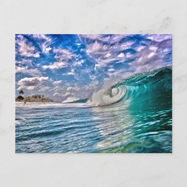 Ocean Waves Postcard (Front)