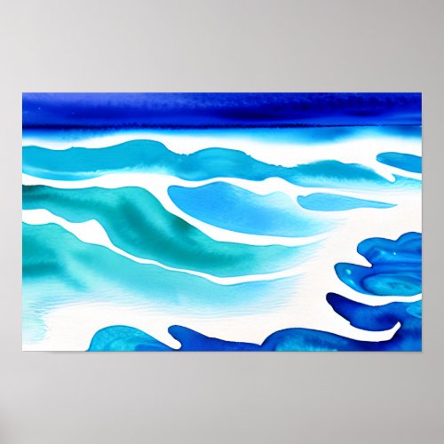 Ocean Waves Poster