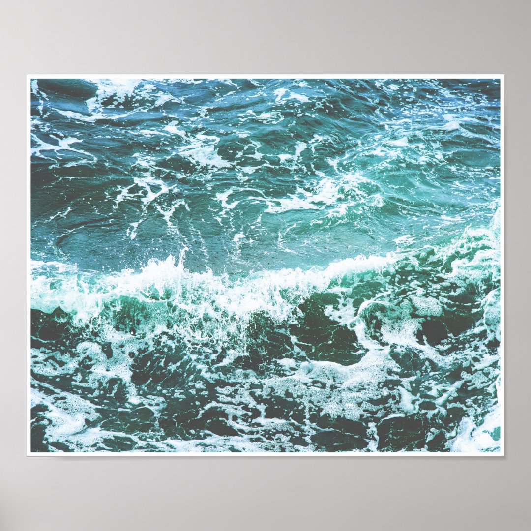 Ocean Waves Poster Print | Zazzle