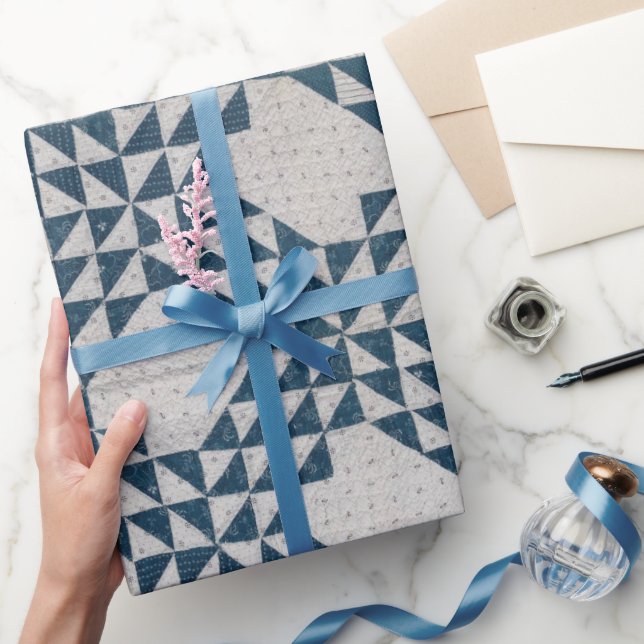 Ocean Waves quilt Wrapping Paper (Gifting)