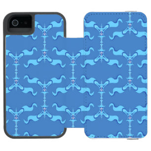 Ocean Waves & Ribbons iPhone SE/5/5s Wallet Case