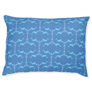 Ocean Waves & Ribbons Pet Bed