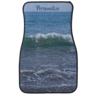 Ocean Waves Sea Beach Tide Blue Water Car Floor Mat
