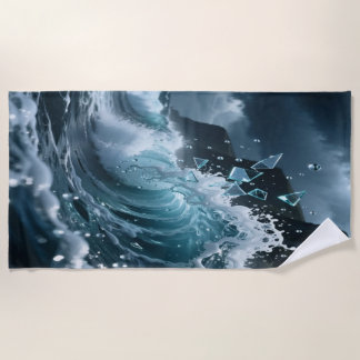 Ocean Waves & Sea Foam Beach Towel
