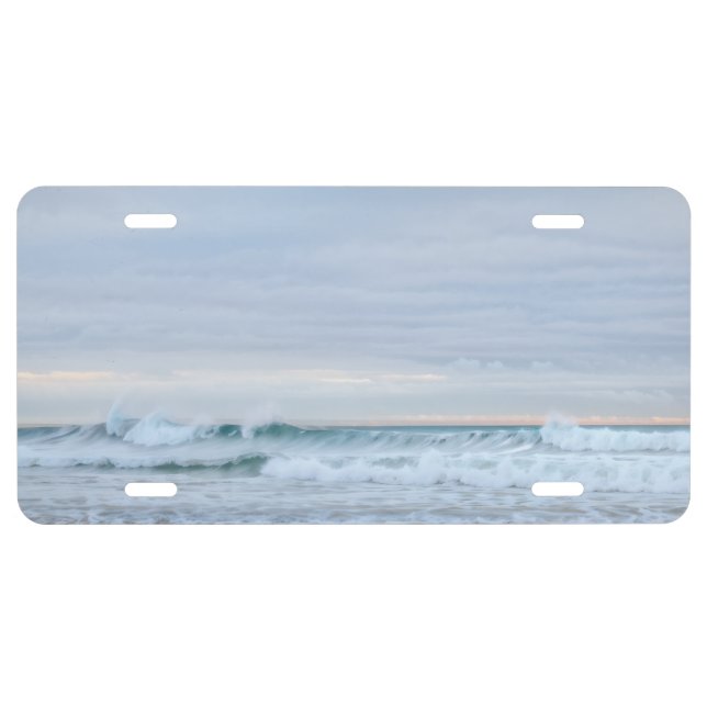 Ocean Waves Seashore Car Front Vanity Plate Cover  (Front)