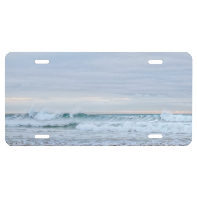 Ocean Waves Seashore Car Front Vanity Plate Cover  (Front)