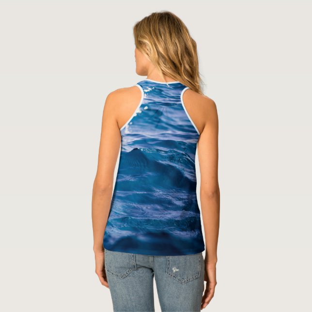 Ocean Waves Tank Top (Back Full)