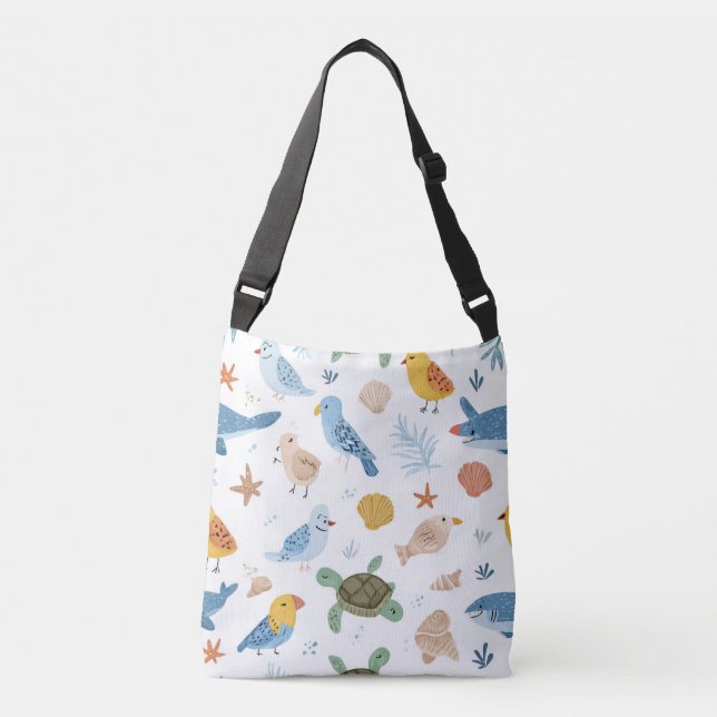 Ocean Waves Tote Bag Gift (Front)