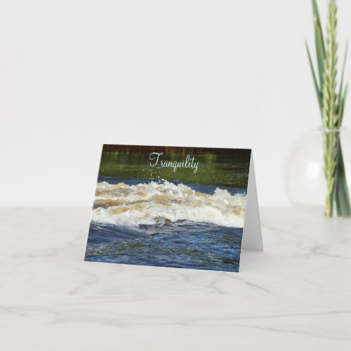 Ocean waves Tranquility Note Card