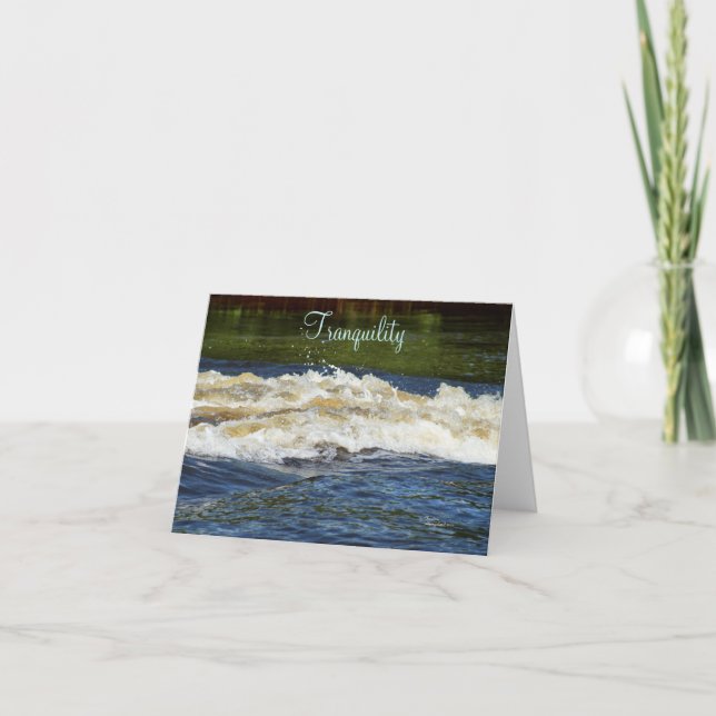 Ocean waves Tranquility Note Card (Front)