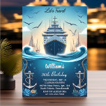 Ocean Waves Travel Anchor Yacht 30th Birthday Invitation<br><div class="desc">Sail into a nautical adventure with our "Ocean Waves Travel Anchor Yacht" 30th Birthday Invitation! This sophisticated invitation invites you to celebrate your milestone birthday with the charm of the open sea. Whether it's the rhythmic waves or the allure of a yacht, this design promises a birthday celebration that's both...</div>