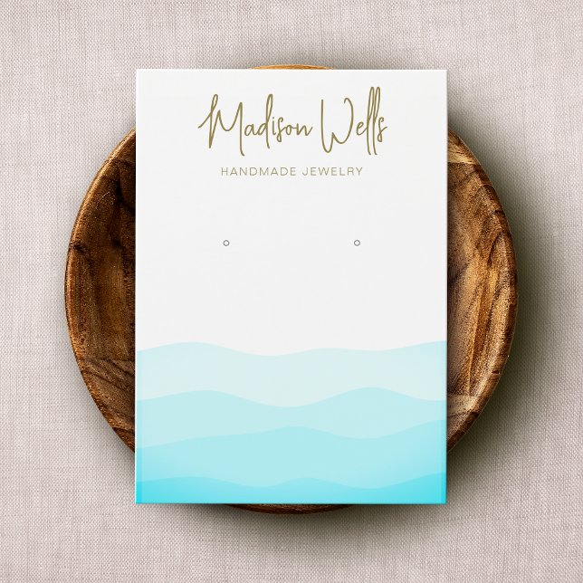 Ocean Waves Tropical Earring Display Holder (Creator Uploaded)