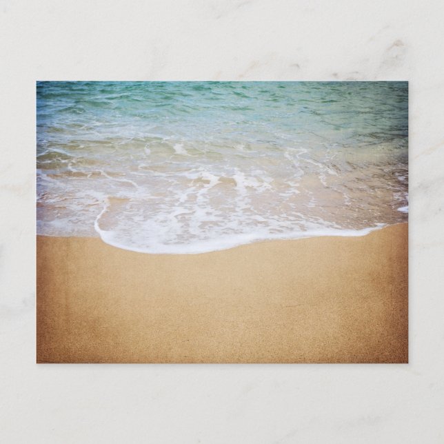 Ocean Waves Tropical Photography Postcard (Front)