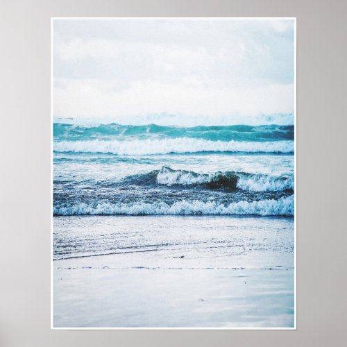 Ocean Waves version 2 Photography Poster Print