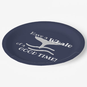 Ocean Whale's Tale of a Good Time Paper Plates