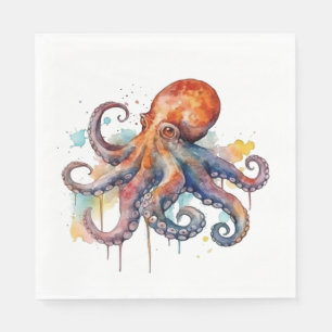 Ocean Whimsy: Colorful Octopus Napkins