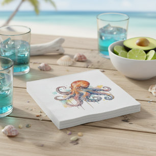 Ocean Whimsy: Colorful Octopus Napkins
