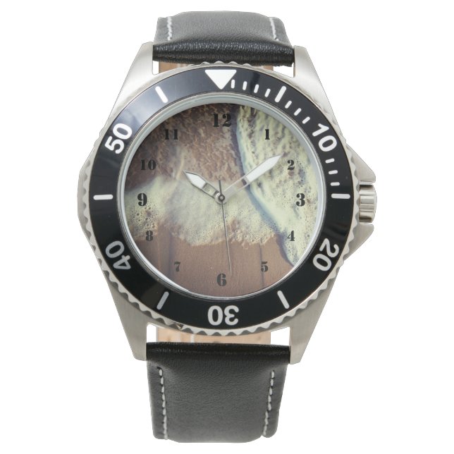 Ocean white wash on the beach watch (Front)