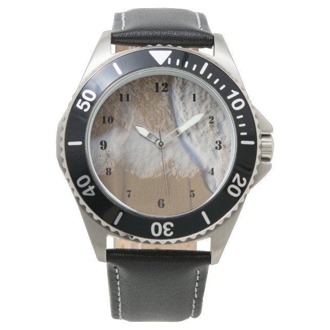 Ocean white wash on the beach watch (Front)
