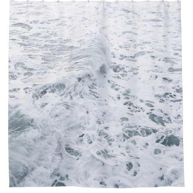 OCEAN WITH WAVE SHOWER CURTAIN (Front)