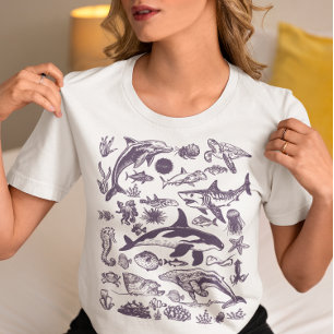 Ocean Wonders – Vintage Sea Life T-Shirt