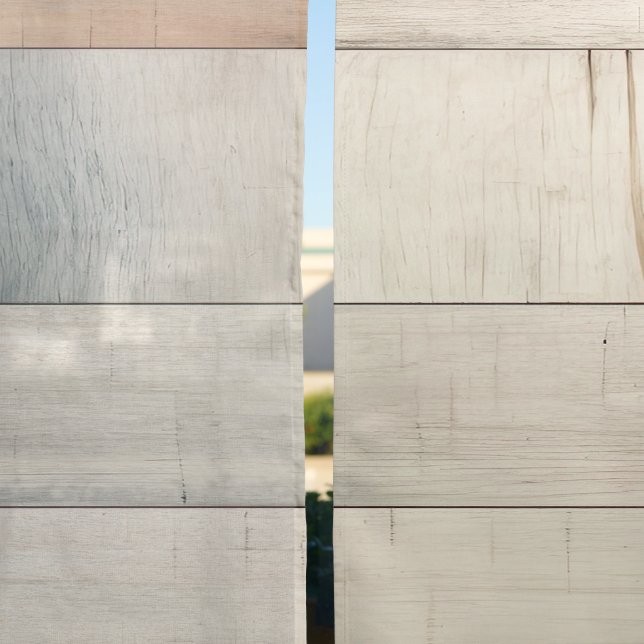 Ocean Wood Beach Pattern Sheer Curtains (Sheer vs. Blackout)