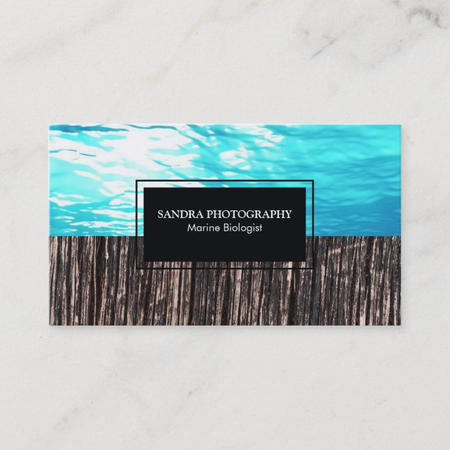 Ocean & Wood Business Card (Front)