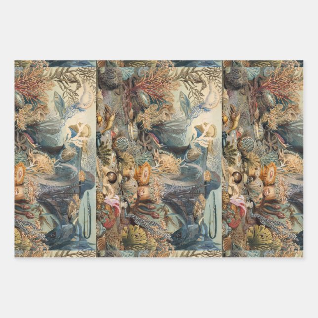 Ocean World, Under the Sea, Nautical   Wrapping Paper Sheets (Front)
