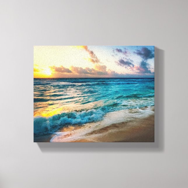 Ocean Wrapped Canvas Print (Front)