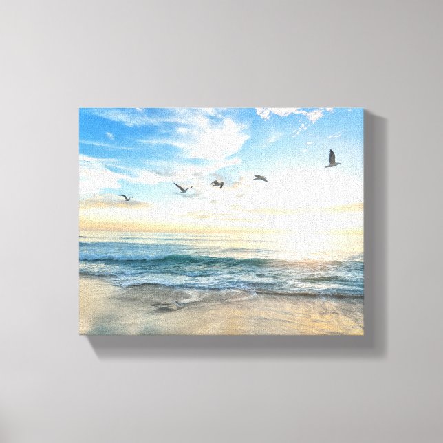 Ocean Wrapped Canvas Print (Front)