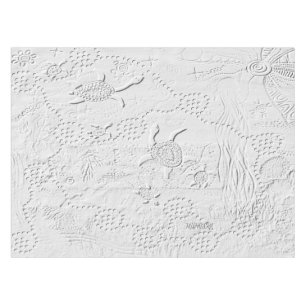 Oceana Embossed Aboriginal Art Tablecloth