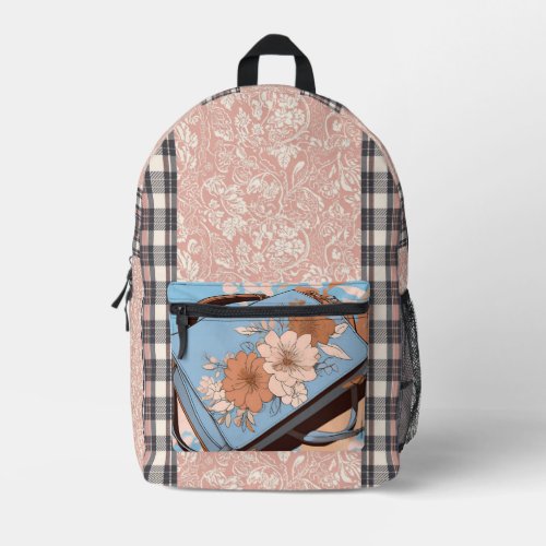 Oceana Floral Ai art laptop sleeve  Printed Backpack