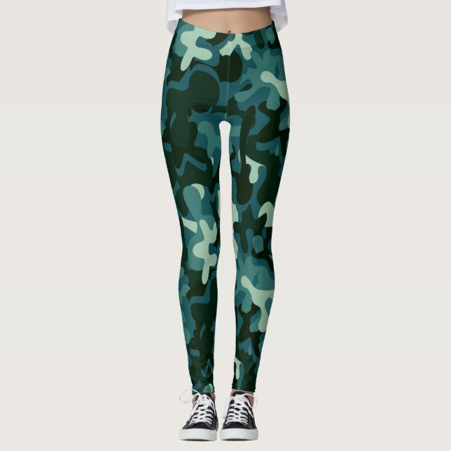 Oceana Signature Camo Leggings (Front)