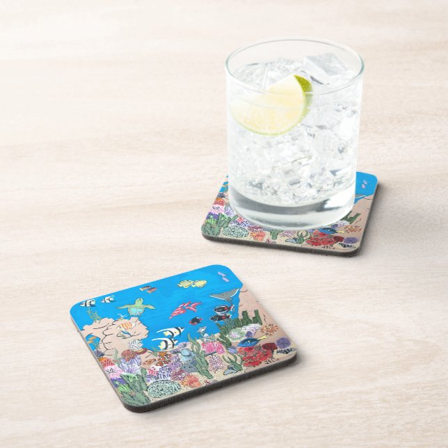 Oceania Beverage Coaster (Right Side)