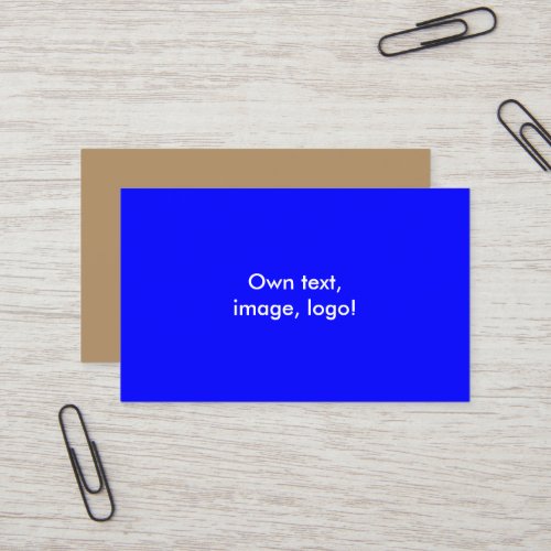 Oceania Business Cards Royal Blue_Gold tone
