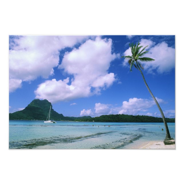 Oceania, French Polynesia, Tahiti. View of Photo Print (Front)
