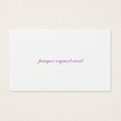 Oceania standard matte prayer request card (Back)