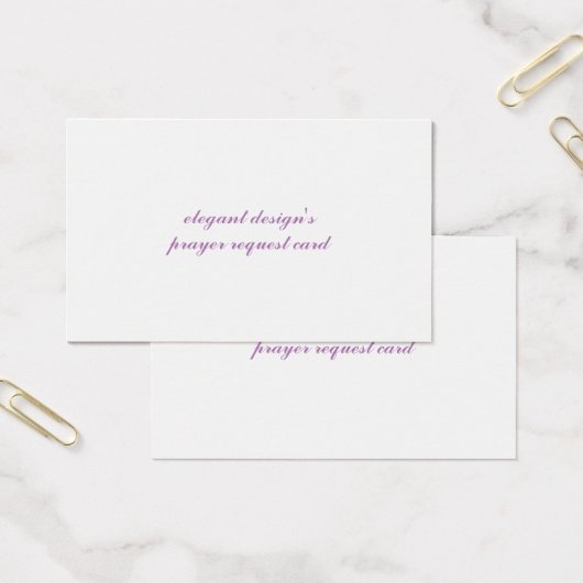 Oceania standard matte prayer request card (Office)