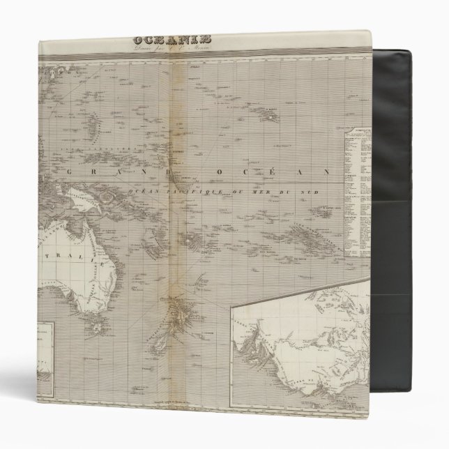 Oceania uncolored map binder (Front/Inside)