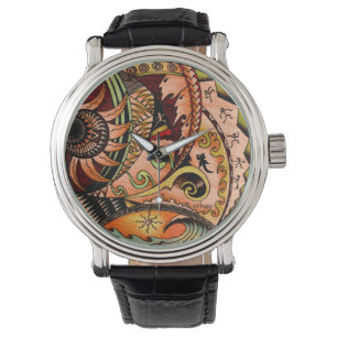 Oceania Wood Tattoo Watch