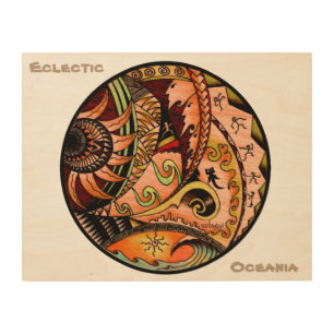 Oceania Wood Tattoo Wood Wall Art