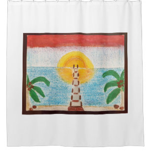 Oceanic Beach Artwork Shower Curtain