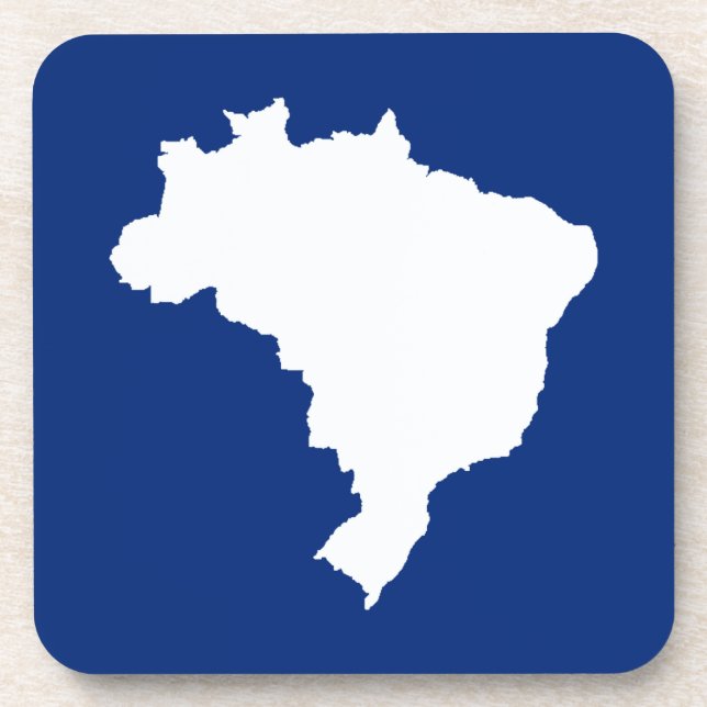 Oceanic Blue Festive Brazil at Emporio Moffa Beverage Coaster (Front)