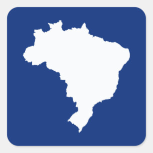 Oceanic Blue Festive Brazil at Emporio Moffa Square Sticker